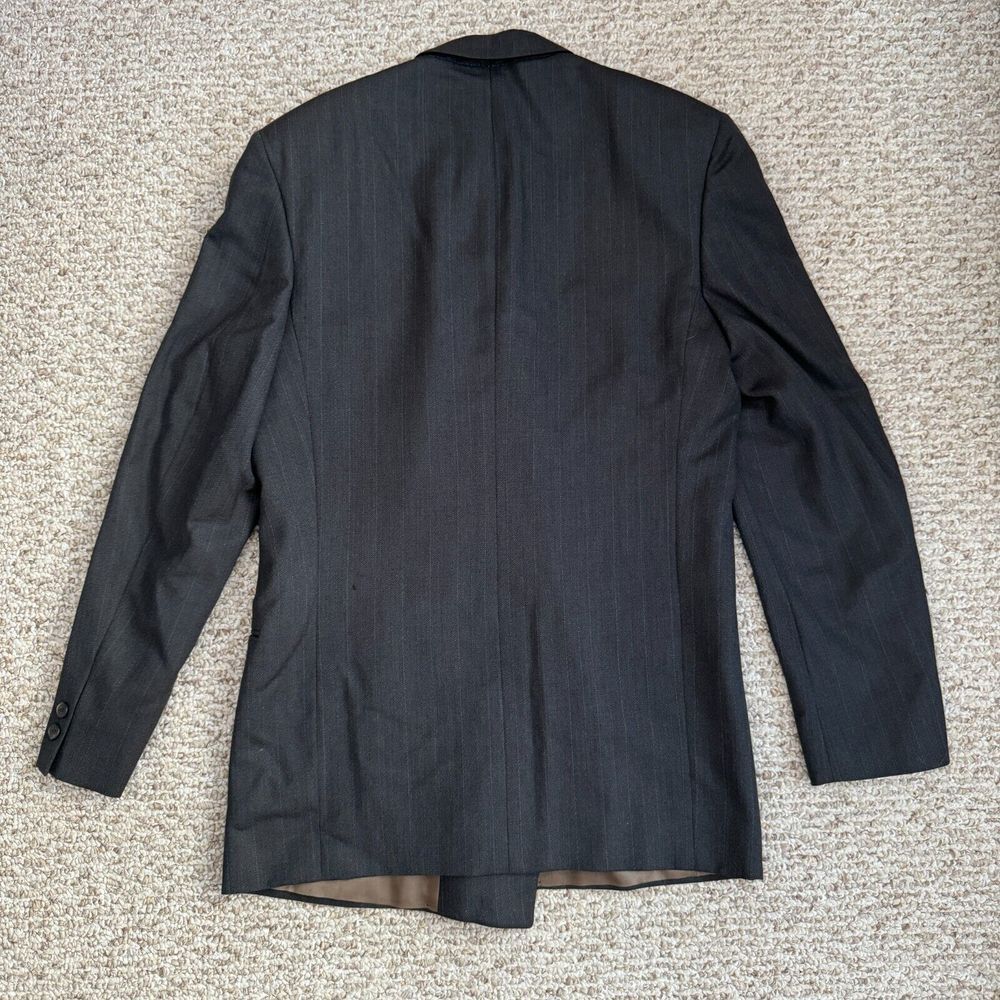 Di Mitri Vintage Wool Men's Blazer Gray 40L‎ Business Single Breasted - Picture 12 of 13
